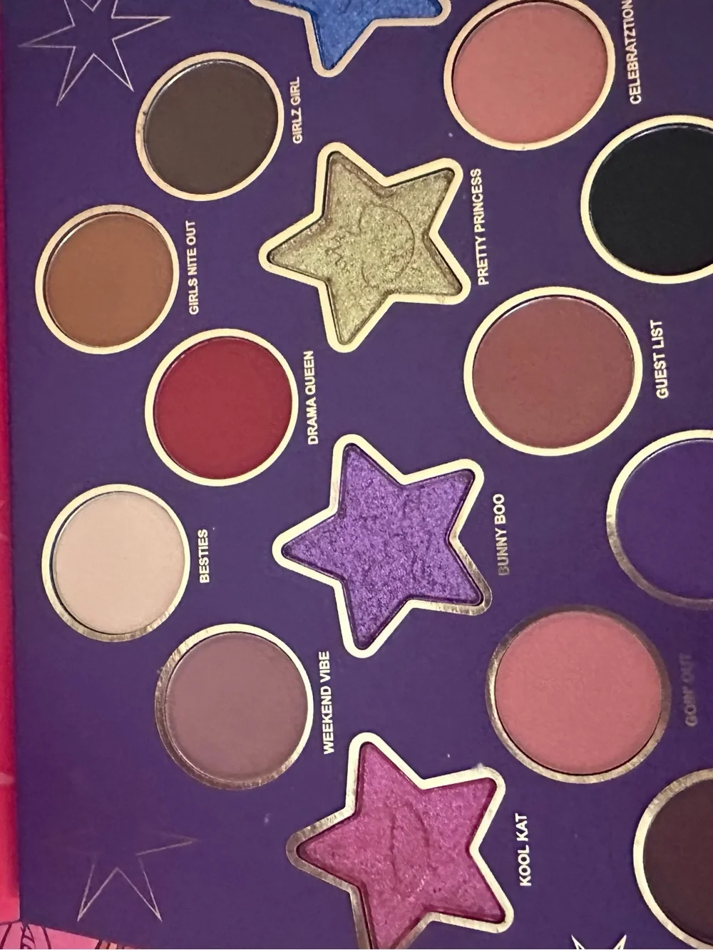 Girls' Night Out Eyeshadow Palette Set - Pink, Blue, Purple, Peach